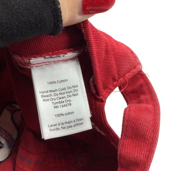 Vineyard Vines Baseball Whale Red Logo Adjustable Kid Baseball Cap 100% Cotton - Picture 7 of 7